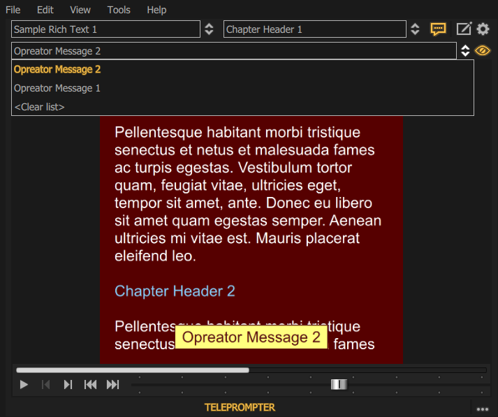 Teleprompter messagebar.png